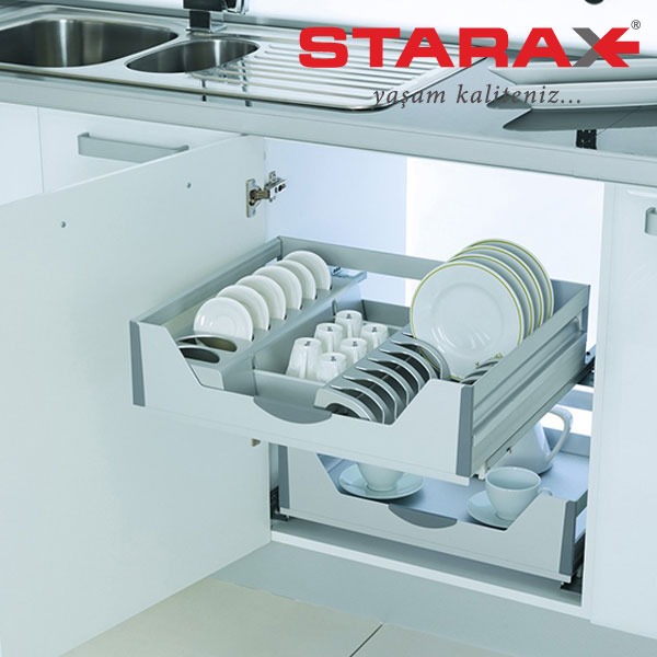 Plate Drawer 600mm S2711 Alum.