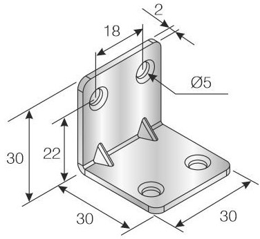 Corner Brace 30 x 30 x 30