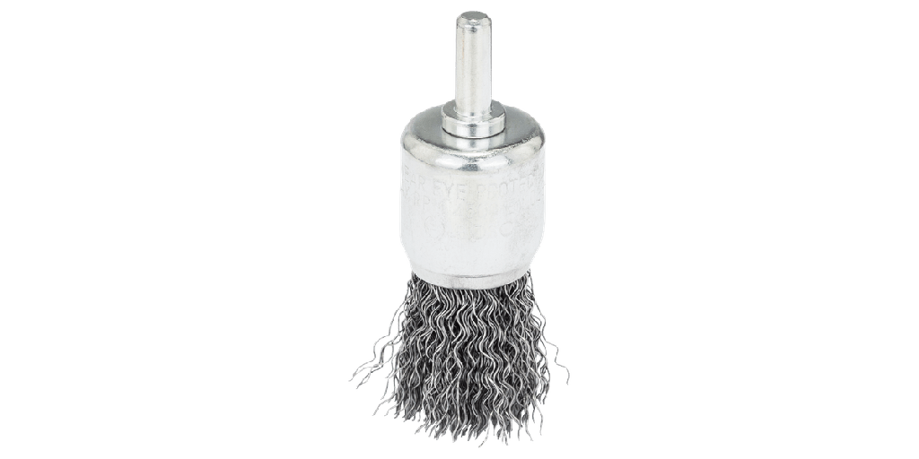 End Wire Brush 17mm x 6mm Shaft