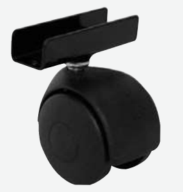 Castor Black with U Plate - 15kg / H-55mm