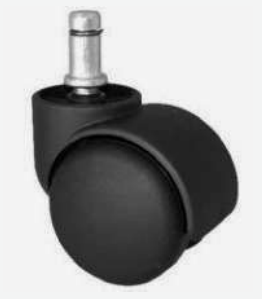 Castor Black with Pin - 30kg / H-60mm