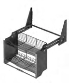 [000940] Pull Down Shelf With Lift 600mm S5191 Anthracite