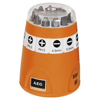 AEG Bit Set 10pcs + Screwdriver