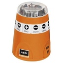 [001266] AEG Bit Set 10pcs + Screwdriver
