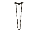 Table Leg Ucgen Black 41cm