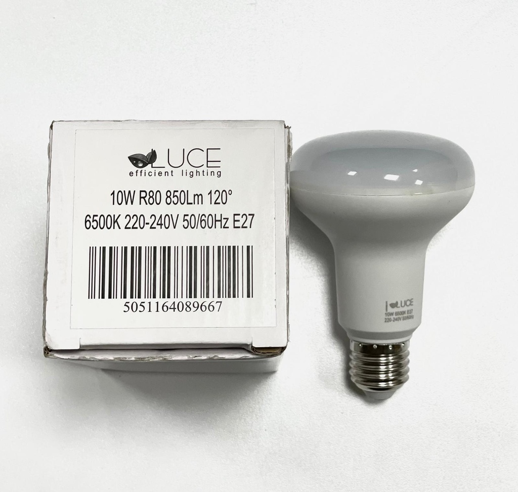 Luce Led R80 10W E27 Warm