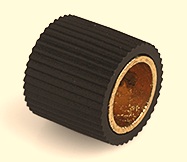 Shelf Support Round Screwed Black