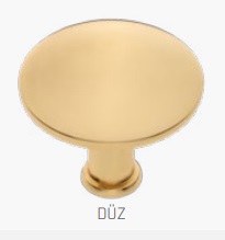 Knob Duz Brushed Brass - X