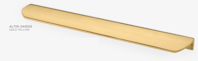 [001449] C/Handle Pushel Matt Brass 224mm - X