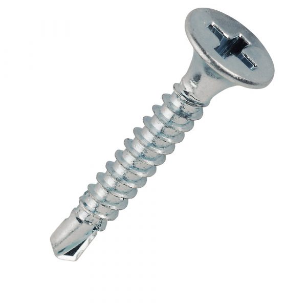 Self Drill Screws 4.8 x 38 White Zinc