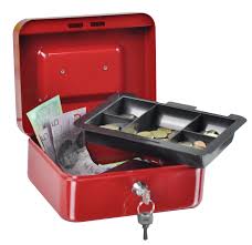 Cash Box With Lock 15x12cm
