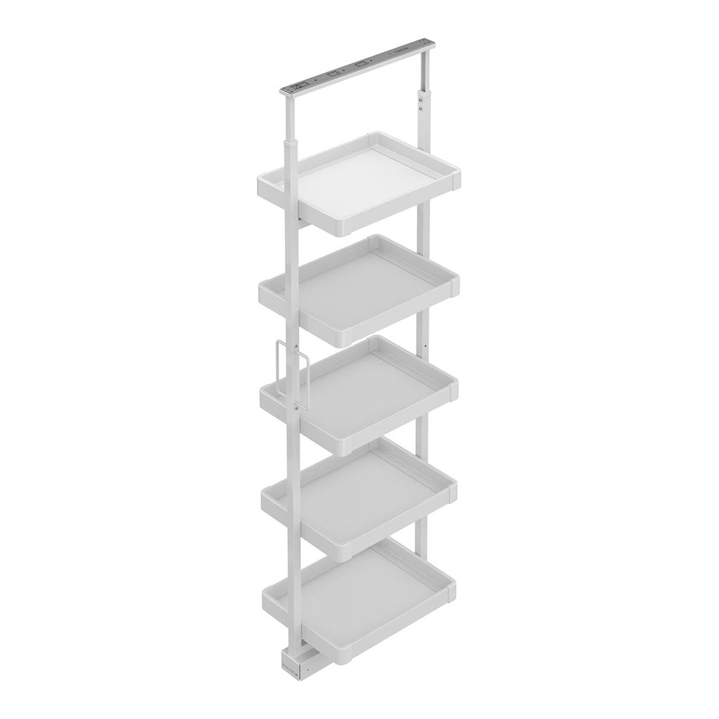 Shelf Unit with Rail S6801 400mm White