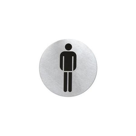 S/Steel Sign Round - Gents Toilet
