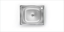 Sink 1 Bowl Square 500mm Decor