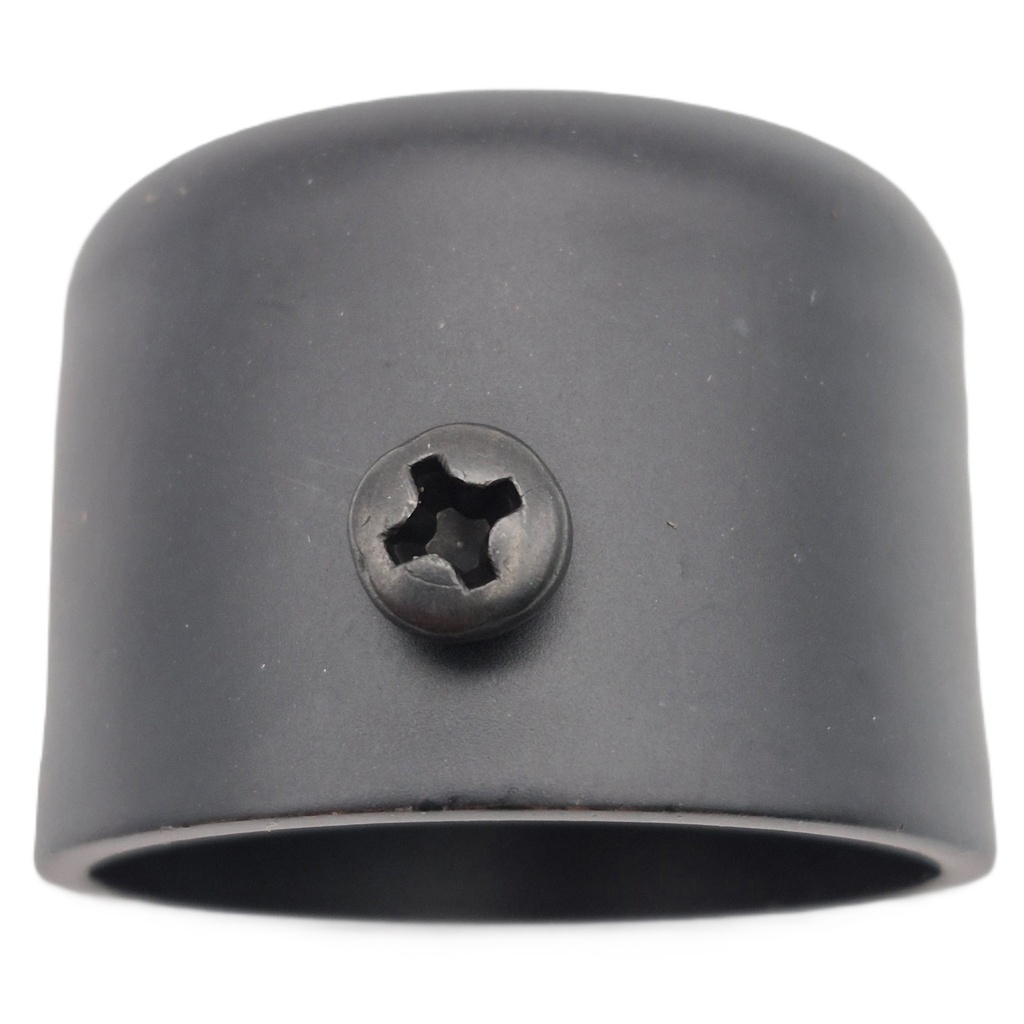MUD Curtain End Cup 28mm Matt Black