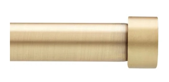 MUD Curtain Rod 2.0mt 28mm Matt Brass