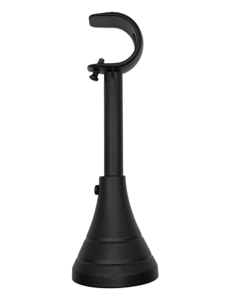 MUD Curtain Single Rail Holder 28mm Matt Black