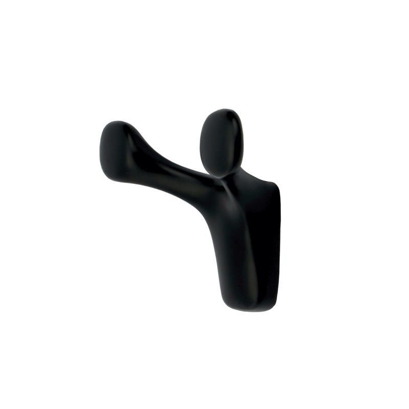 Hanger 2 Hook Black 6418