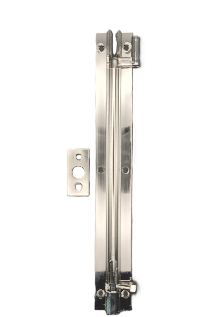 [002067] DB1040 Cranked Door Bolt 200mm S/Nickel