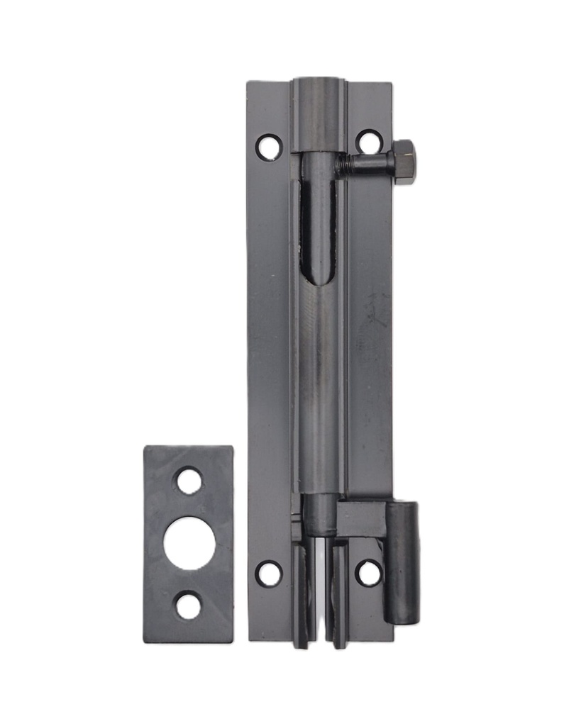 [002072] DB1040 Cranked Door Bolt 200mm Black