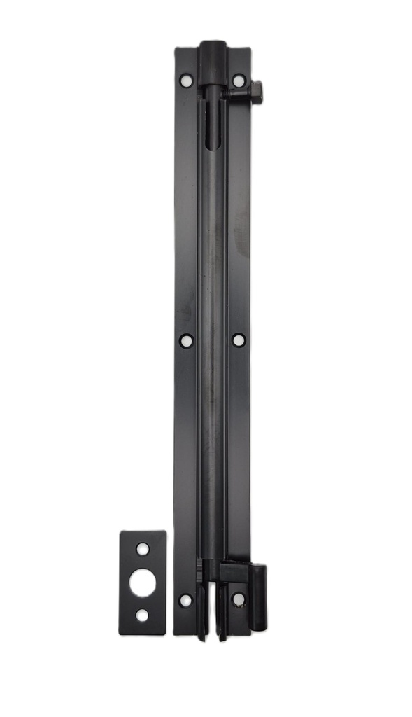 [002073] DB1040 Cranked Door Bolt 300mm Black