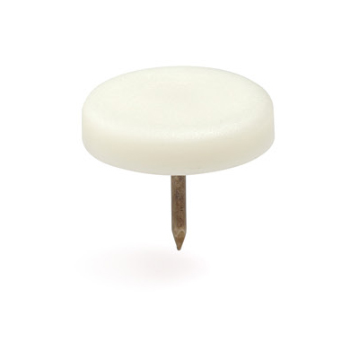 [000977] Plastic Nail Glide 15mm White Italfeltri
