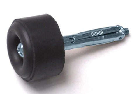 Door Stopper Black with Screw Anchor