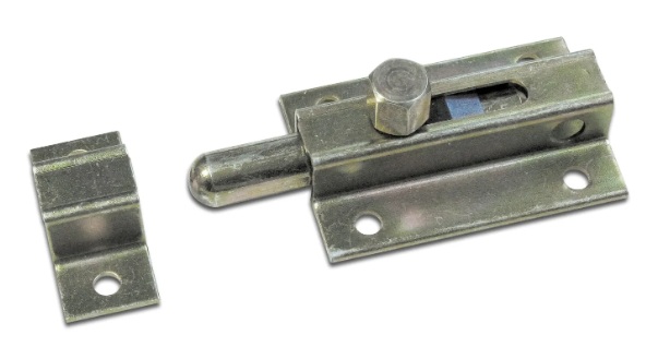 [002208] Bolt Latch Mignon Style for Padlock 50mm Bronze
