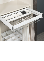 [007941] Al. Functional Trouser Rack 90cm