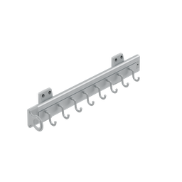 [004206] AL. Belt Rack With Rail S6541 Grey