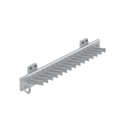 [004383] AL. Tie Rack With Rail S6542 Grey