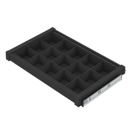 [008276] Anthracite Alum. Shelf with Divider 800mm S6717 Anthracite