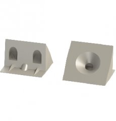 [002792] Back Panel Plastic Connector Brown Screw