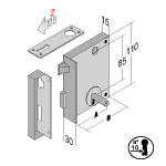 [000101] Bonaiti Rim Lock 185/60 Left