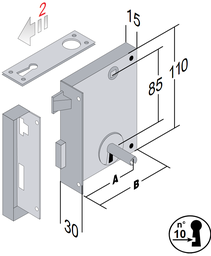 [000129] Bonaiti Rim Lock 185/60 Right