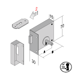 [000899] Bonaiti Lock 188/60 Right