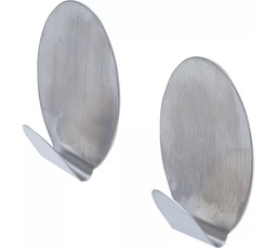 Self Adhesive S/Steel Hooks 4pcs