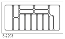 [004075] Cutlery Tray 1000mm S2293 Grey