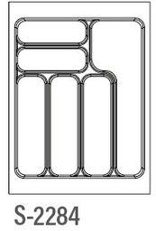 [003510] Cutlery Tray 450mm S2284 Grey