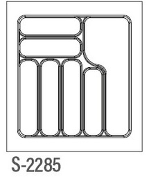 [003504] Cutlery Tray 500mm S2285 Grey