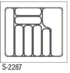 [003068] Cutlery Tray 600mm S2287 Grey