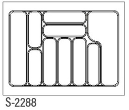 [004395] Cutlery Tray 700mm S2288 Grey