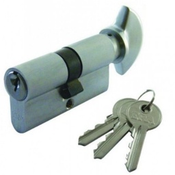 [007101] Cylinder 70mm Nickel w/Knob