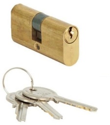 [003260] Cylinder FF HALF Oval Brass