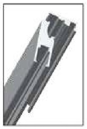 [003384] Al.Profile Decofix Angular Anodized 2.8mt