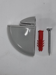[005817] GLASS SHELF SUPPORT GREY