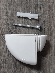 [005816] GLASS SHELF SUPPORT WHITE