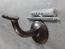 [005766] Wall Support Hand Rail Bronze