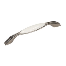 [007923] C/Handle Bello UP17 White Ceramic 128mm