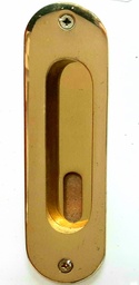 [008204] C/Handle Recess w/keyhole Brass 120mm - X